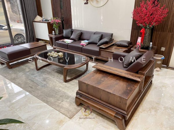 Sofa Gỗ Óc Chó Mã SFB – 10