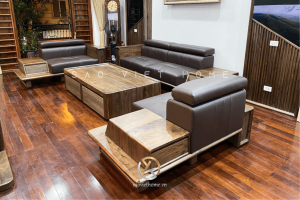 Sofa Gỗ Óc Chó Mã SFB – 11