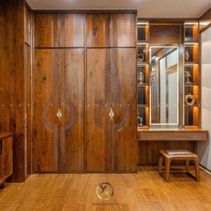 Phòng ngủ con trai nội thất gỗ óc chó - Mr TH House - Kiêu Kỵ - Gia Lâm