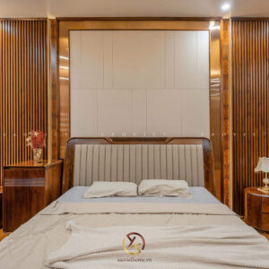 Phòng ngủ con trai nội thất gỗ óc chó - Mr TH House - Kiêu Kỵ - Gia Lâm