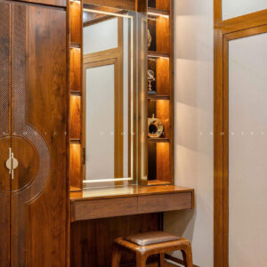 Phòng ngủ con trai nội thất gỗ óc chó - Mr TH House - Kiêu Kỵ - Gia Lâm