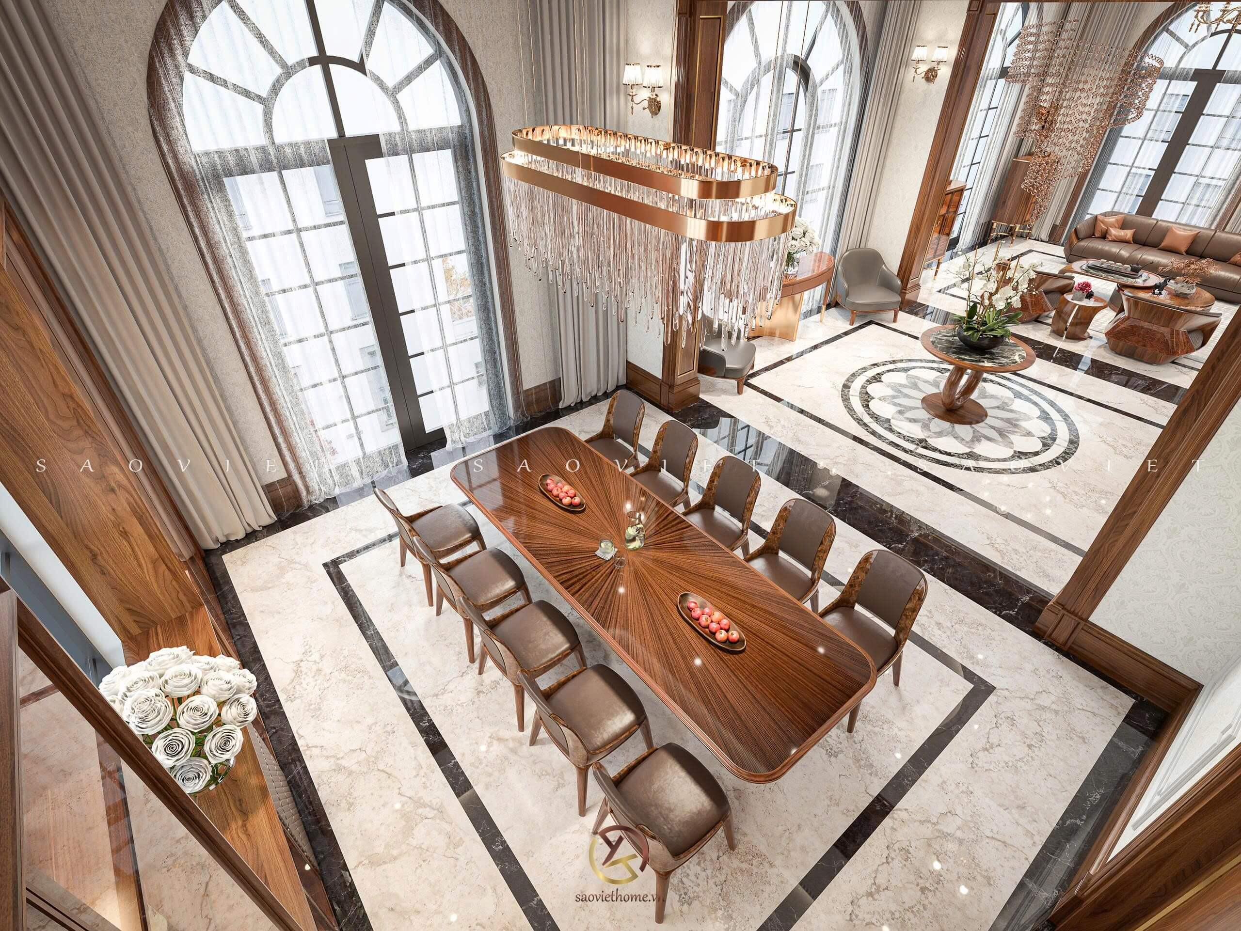 Bàn ăn gỗ óc chó