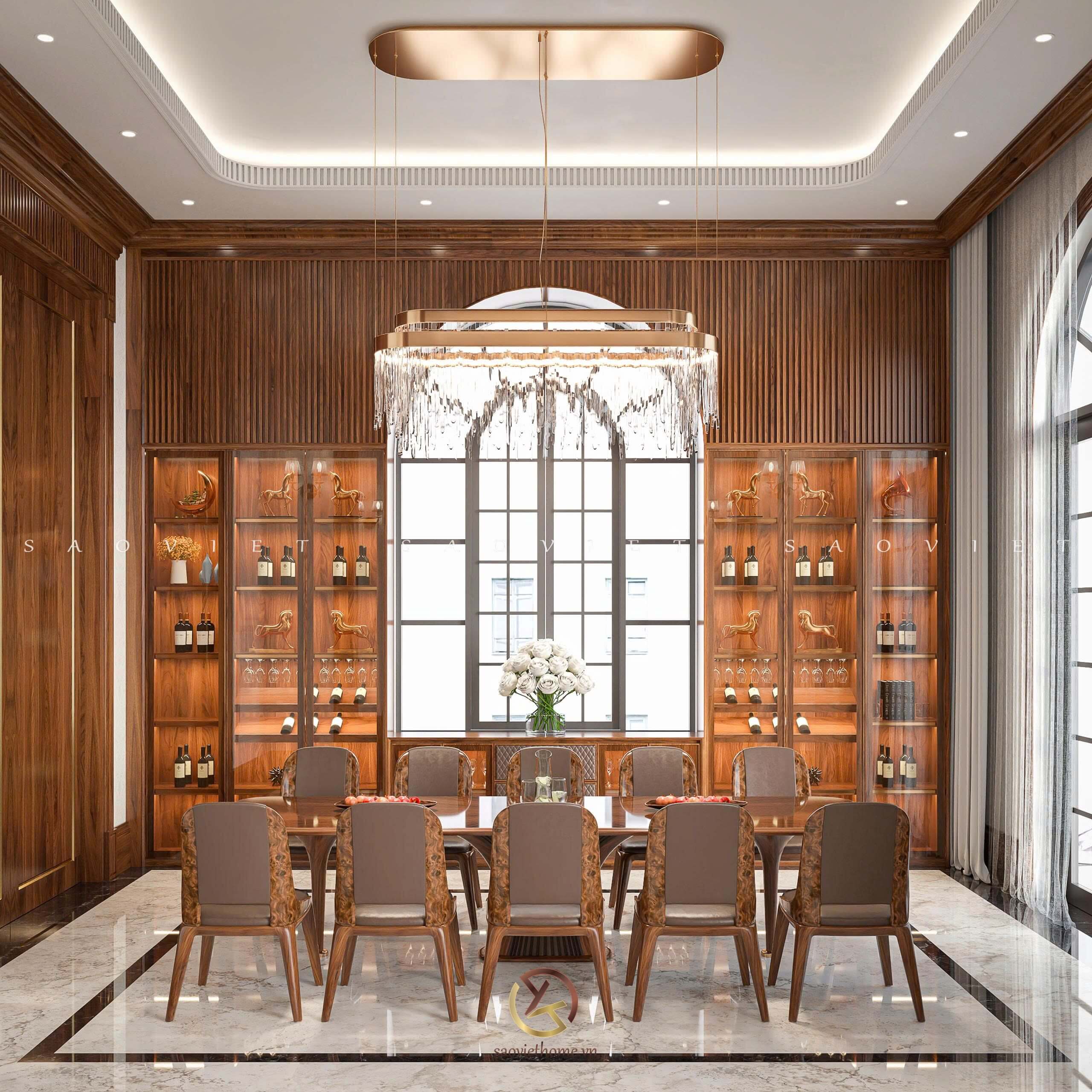 Bàn ăn gỗ óc chó