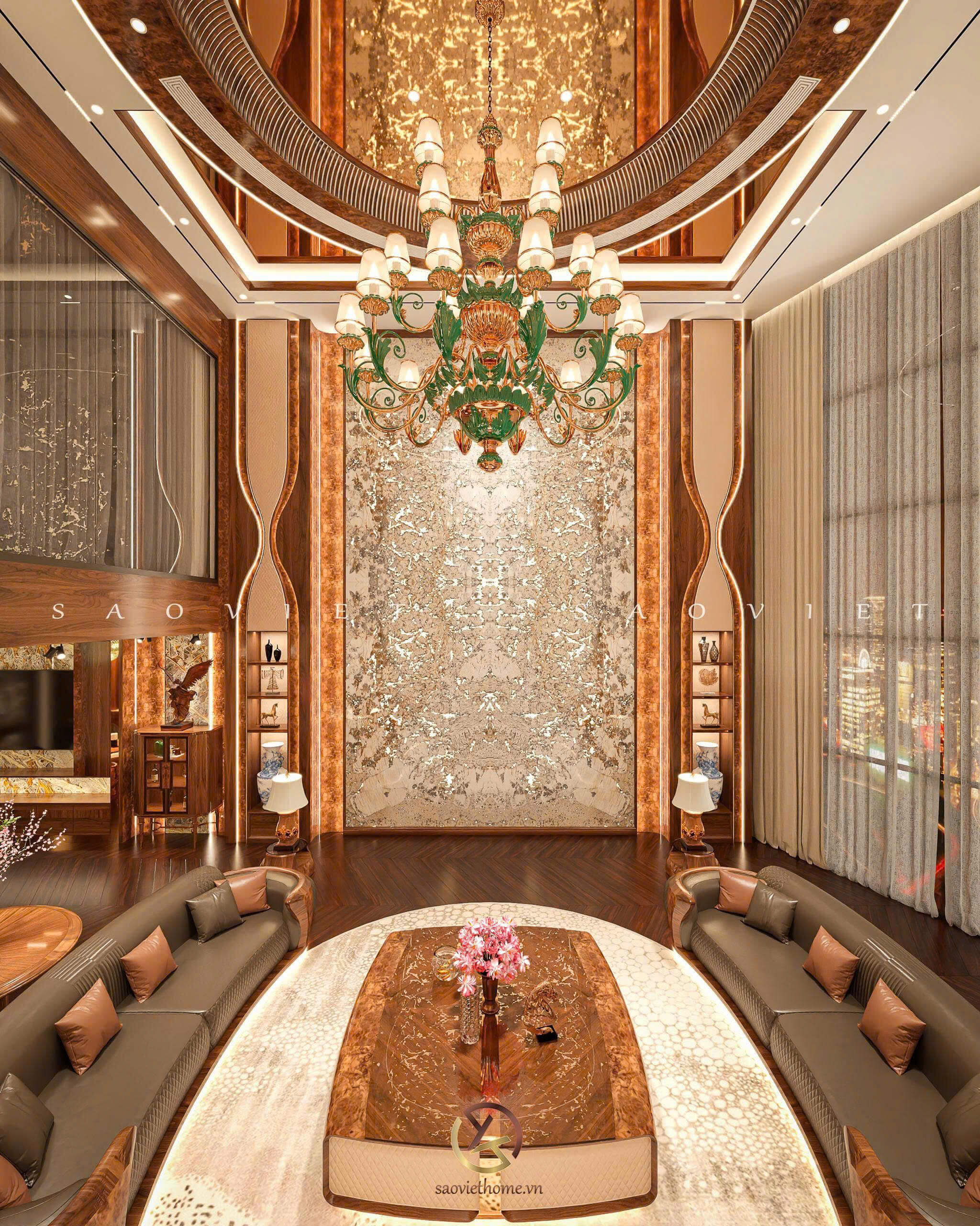 Thiết kế nội thất Penthouse - Phòng khách