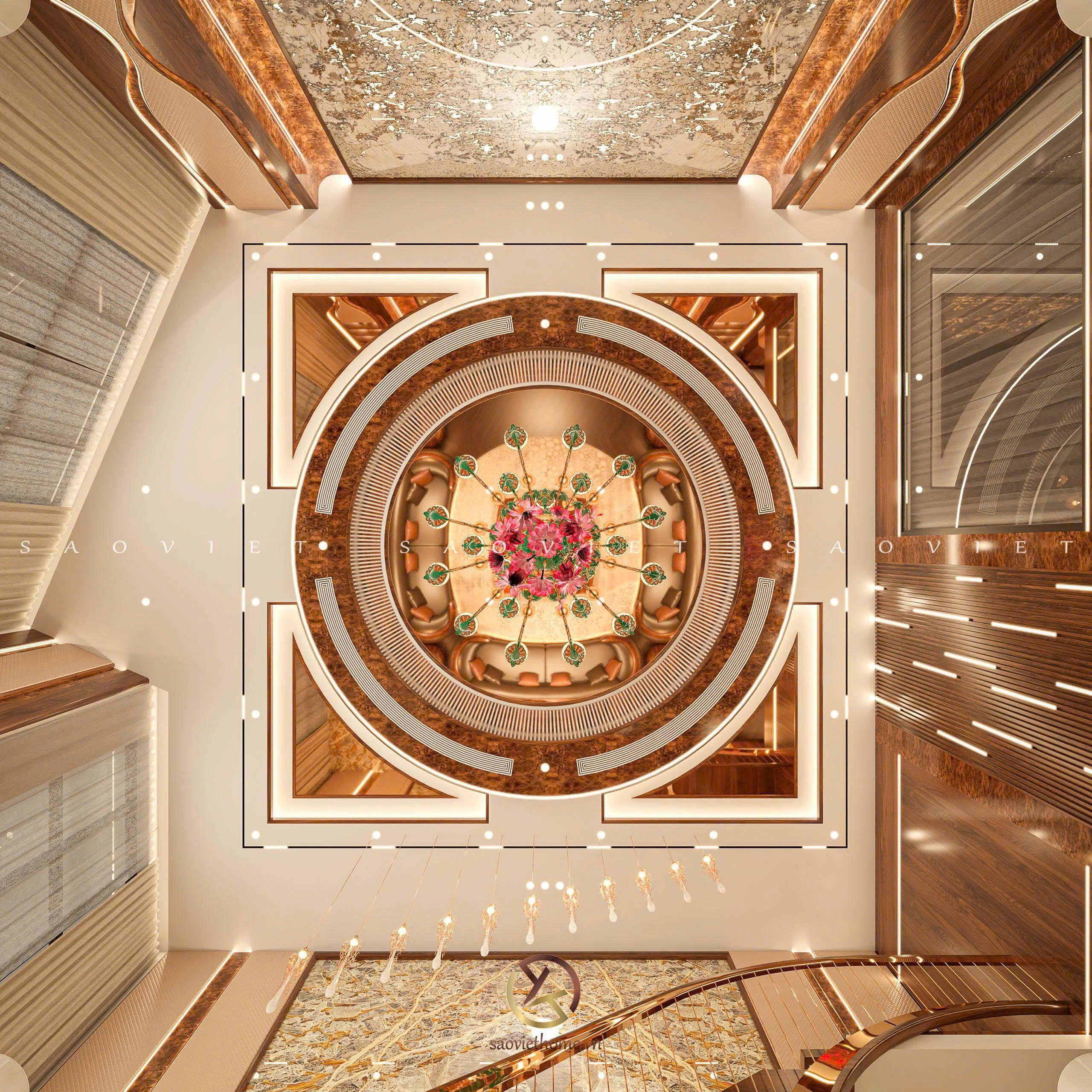 Thiết kế nội thất Penthouse - Phòng khách