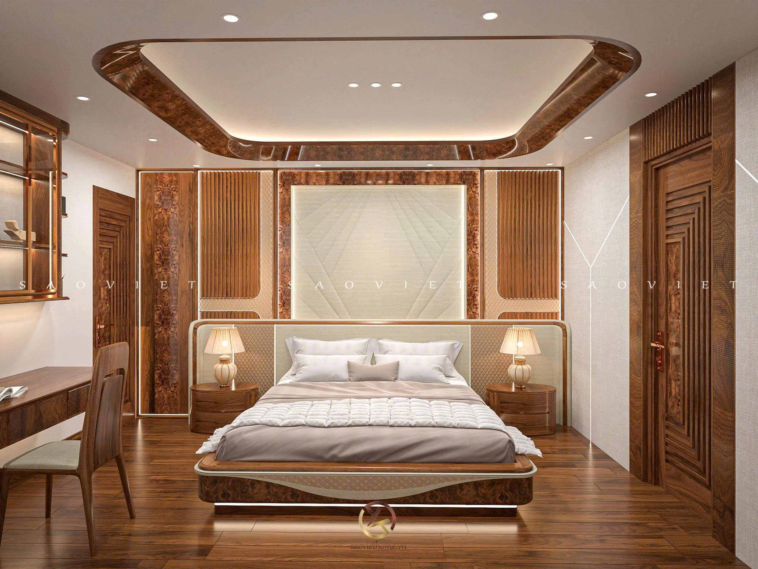 Thiết kế nội thất Penthouse - Phòng ngủ con 01