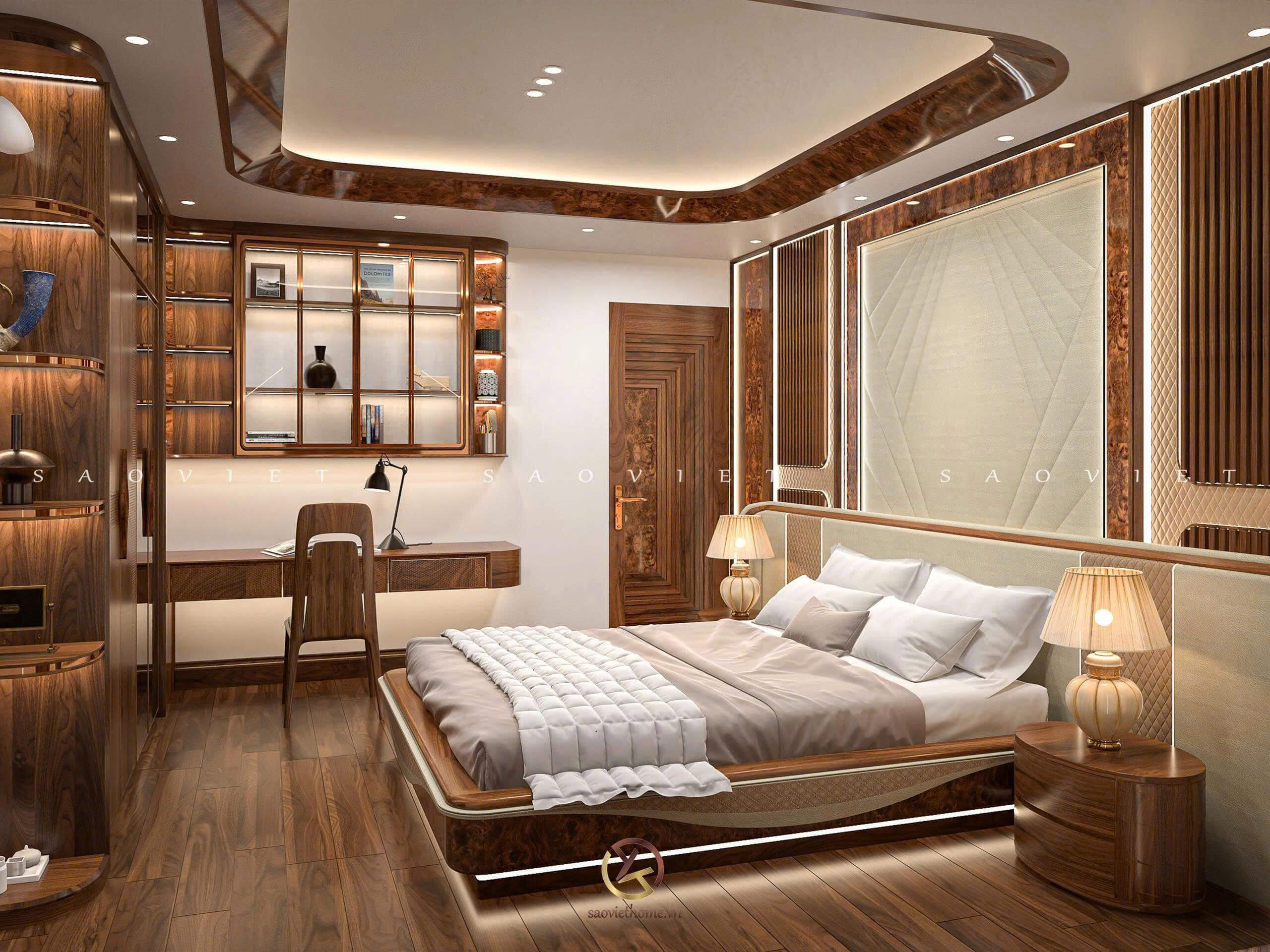 Thiết kế nội thất Penthouse - Phòng ngủ con 01