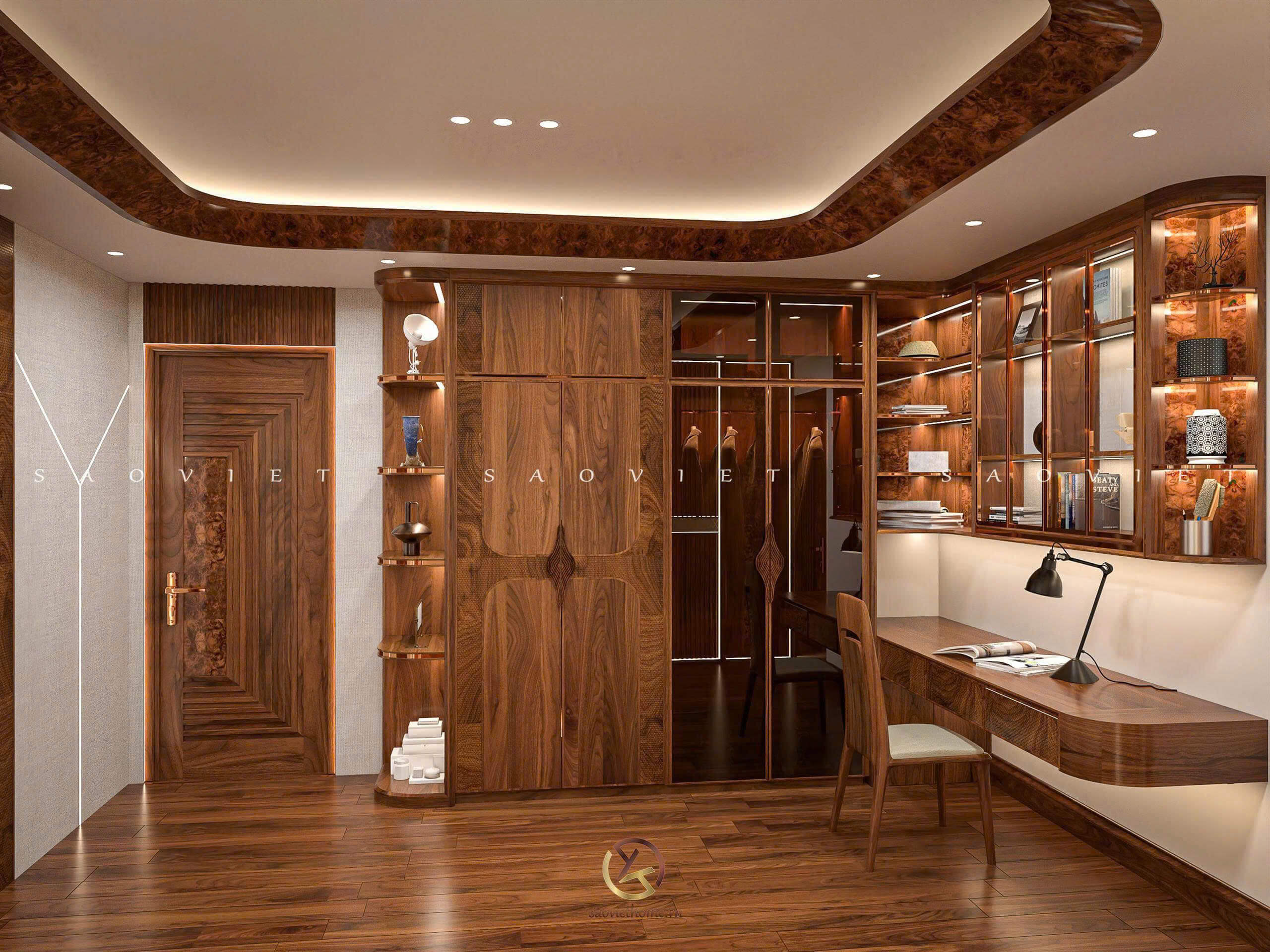 Thiết kế nội thất Penthouse - Phòng ngủ con 01