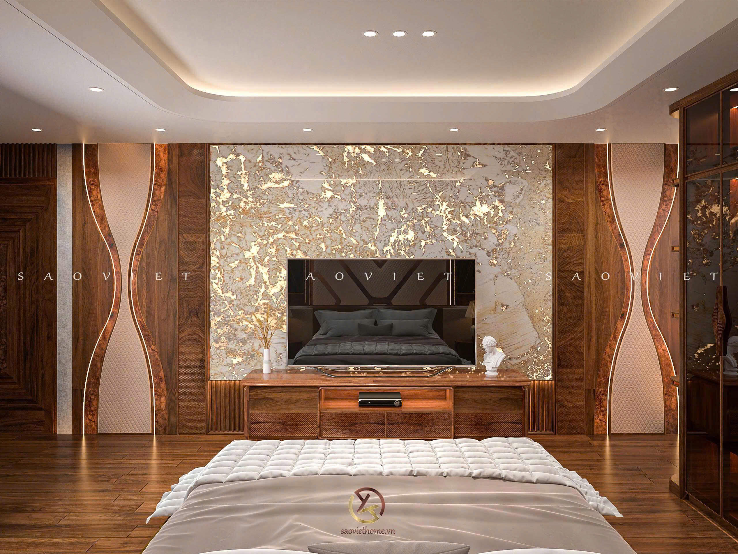 Thiết kế nội thất Penthouse - Phòng ngủ con 02