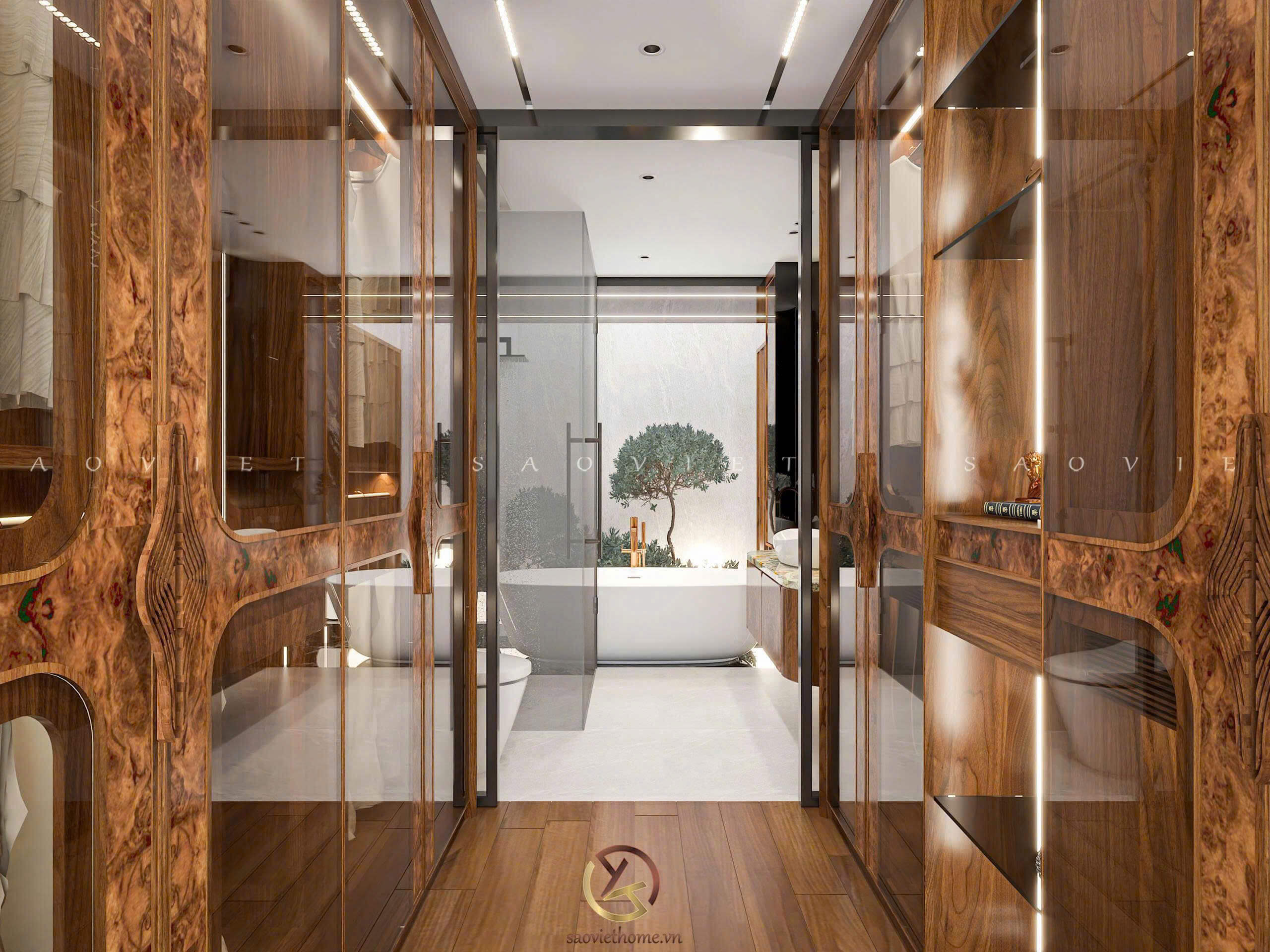 Thiết kế nội thất Penthouse - Phòng ngủ master