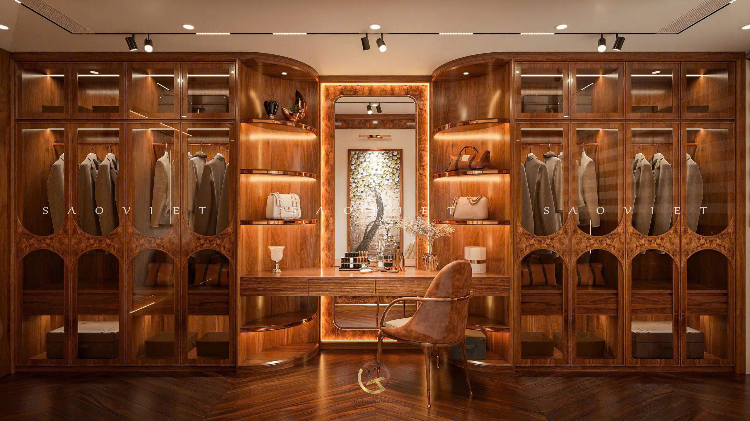 Thiết kế nội thất Penthouse - Phòng ngủ ông bà