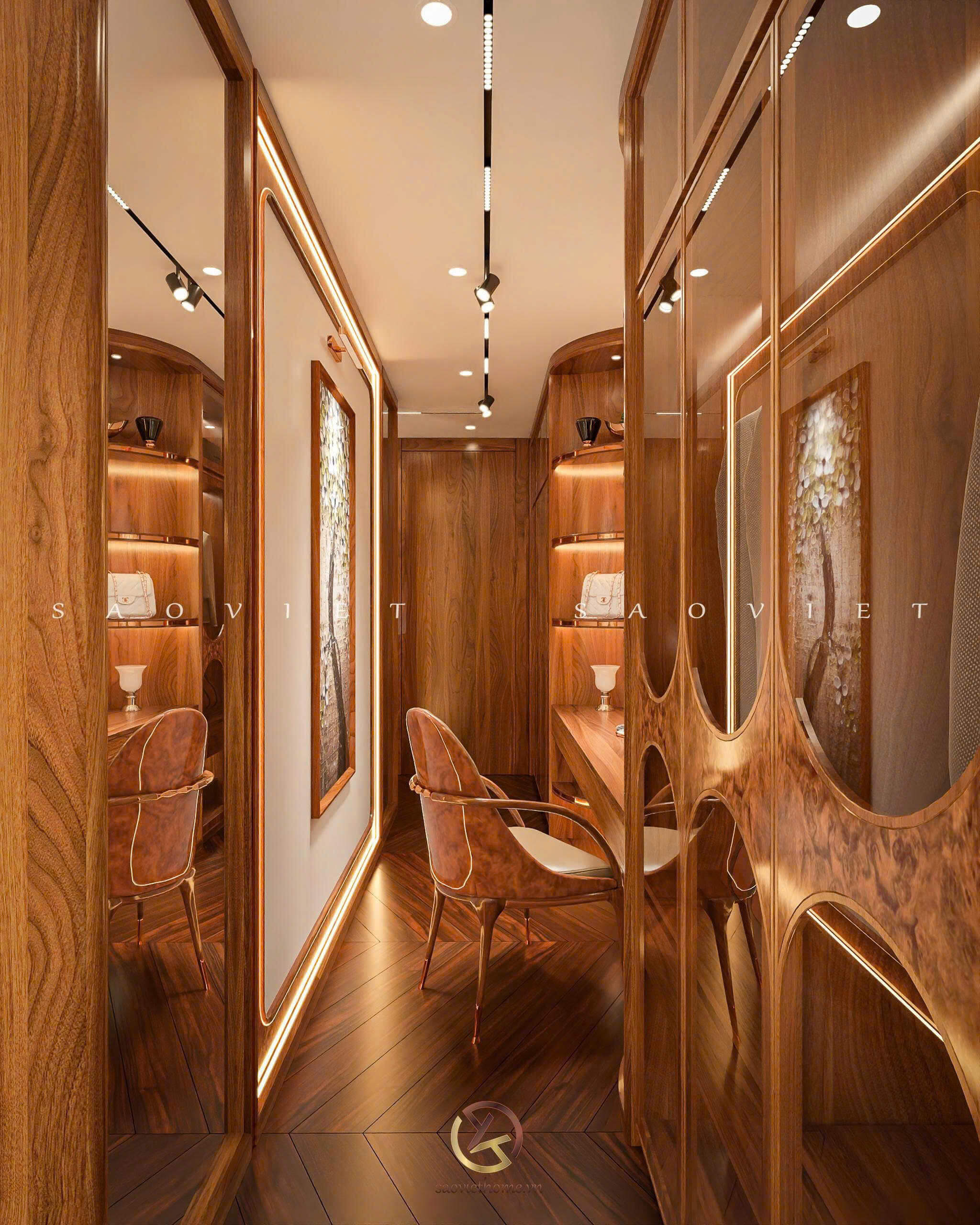 Thiết kế nội thất Penthouse - Phòng ngủ master