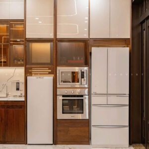 Tủ Bếp Gỗ Óc Chó Mã TBG-16