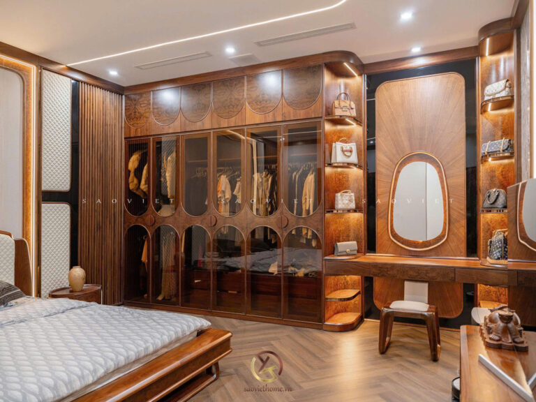 Bàn Phấn Gỗ Óc Chó BPG-12