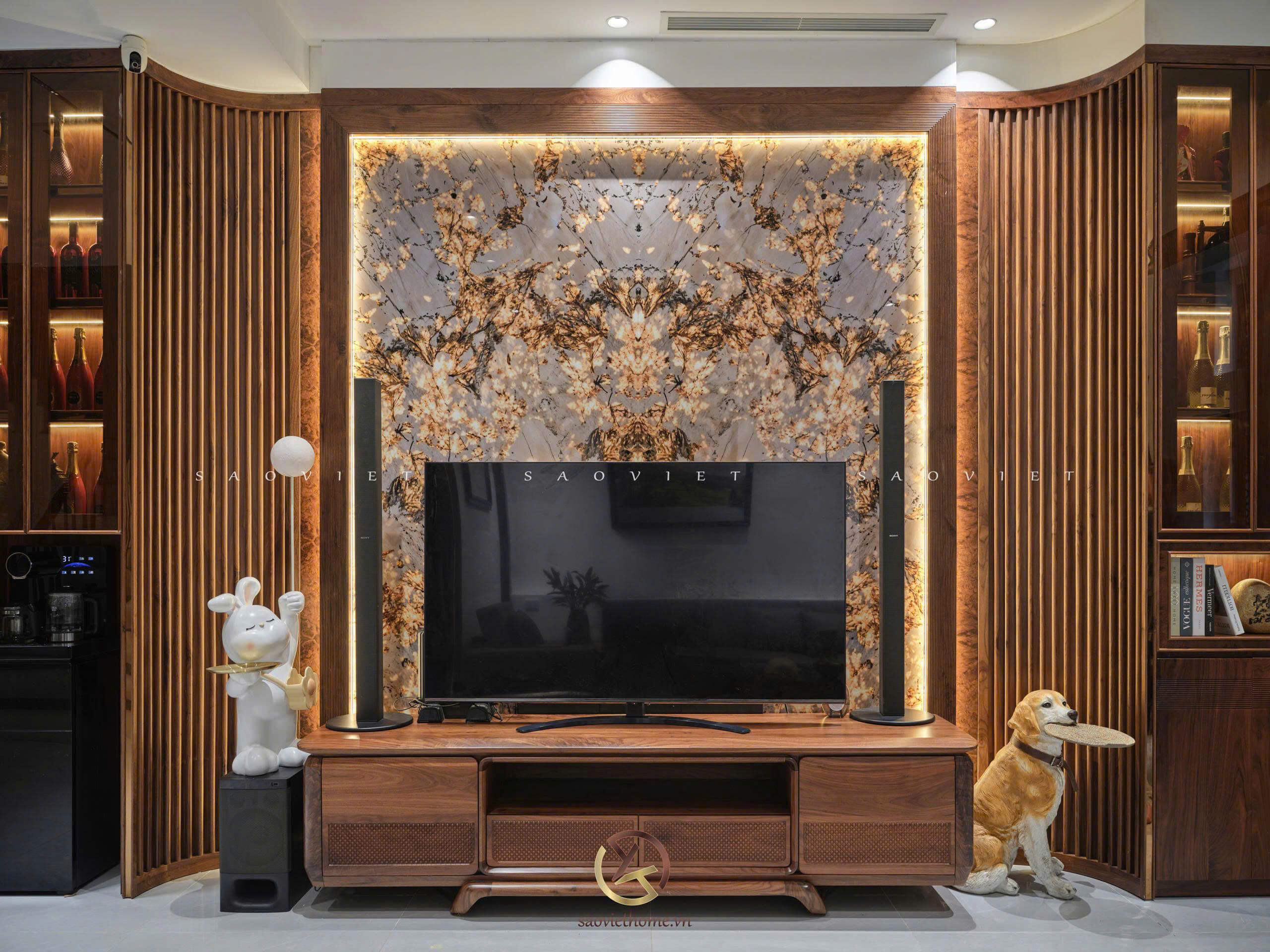 Kệ Tivi Gỗ Óc Chó KTV-40
