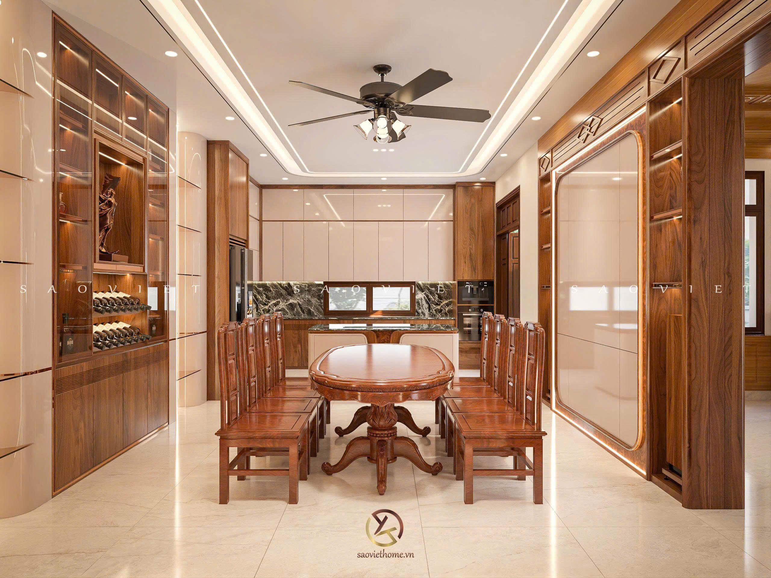 Thiết kế nội thất Ninh Bình - phòng bếp