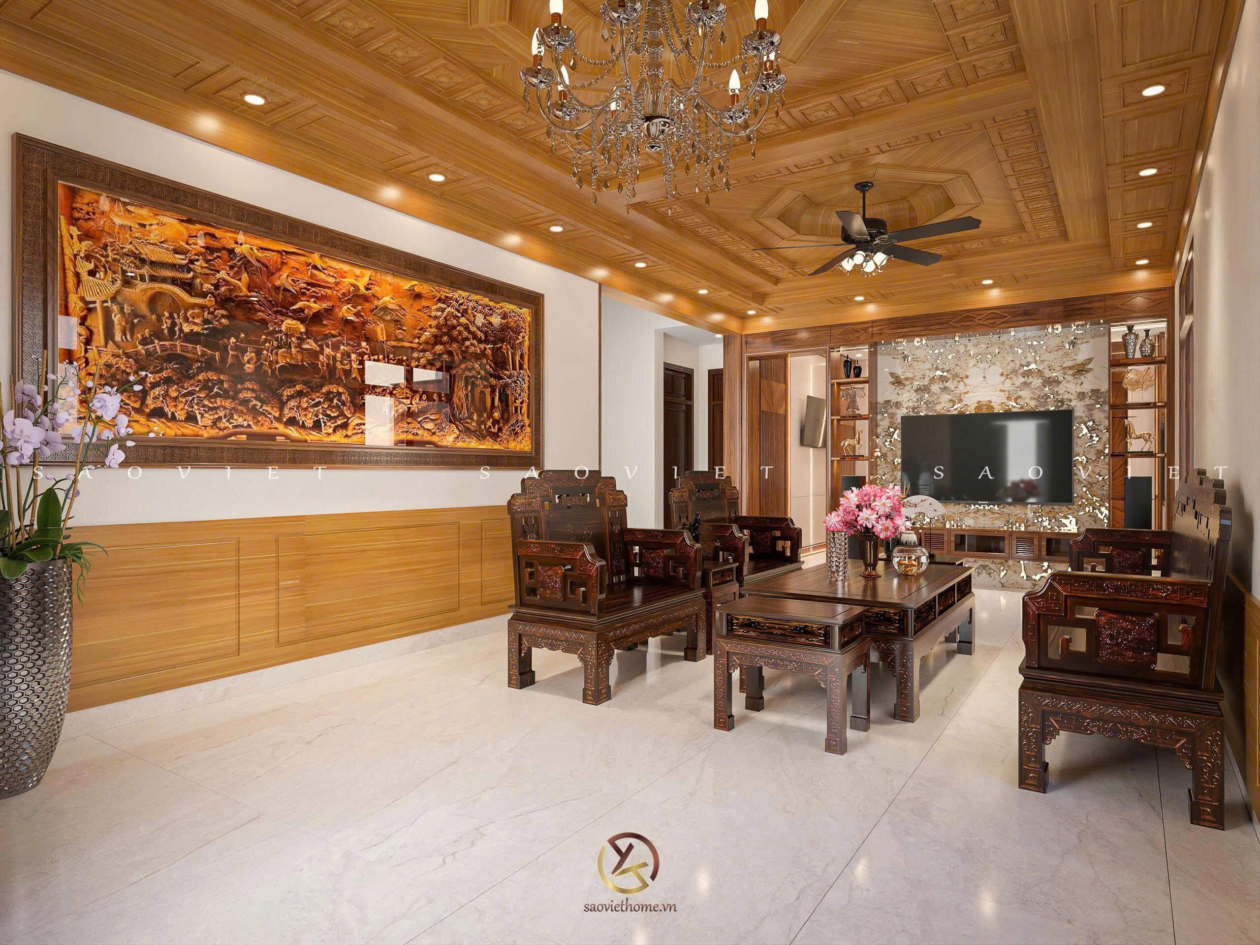 Thiết kế nội thất Ninh Bình - phòng khách