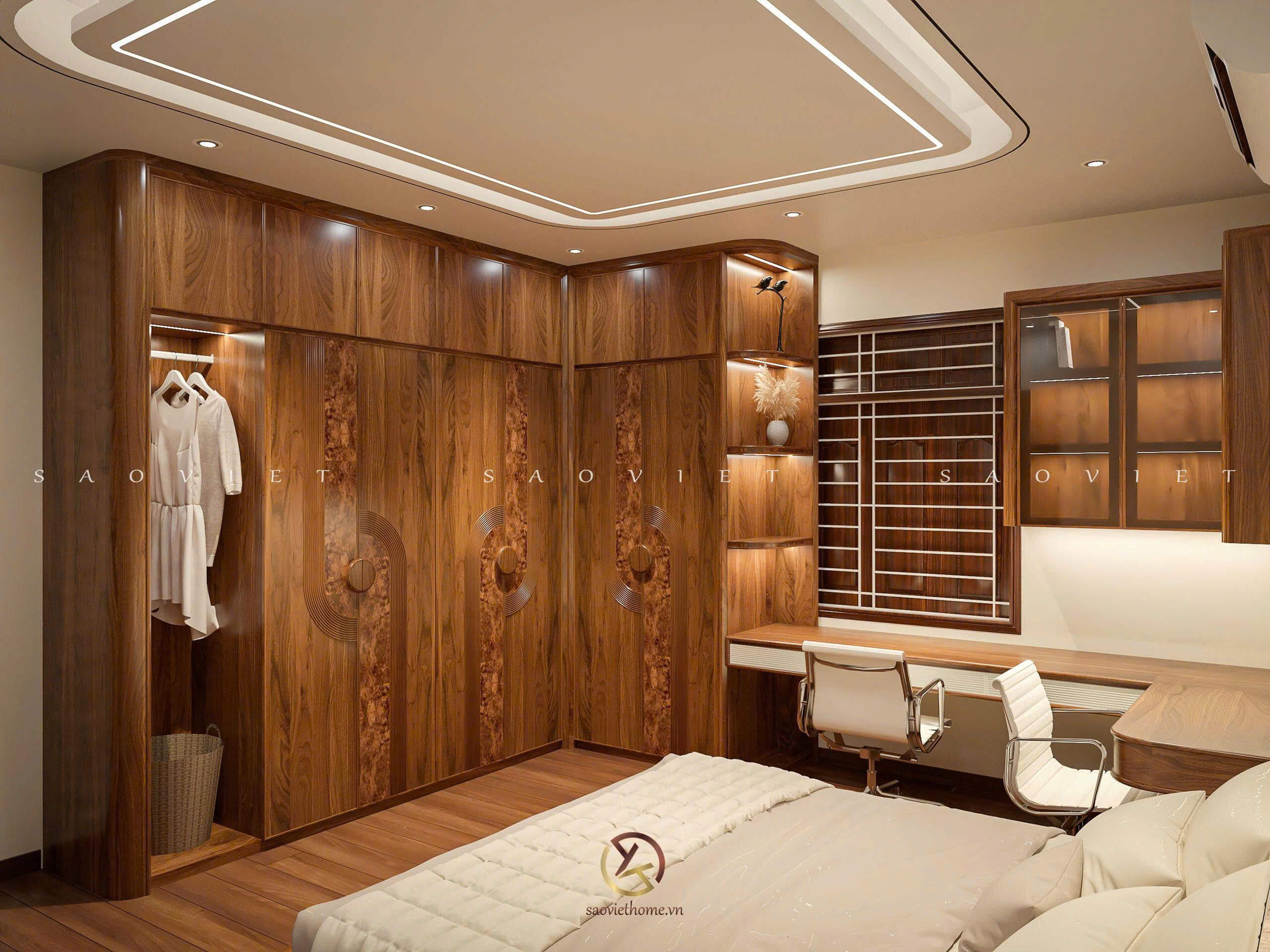 Thiết kế nội thất Ninh Bình - phòng ngủ con trai