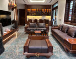 Sofa gỗ óc chó mã SFB-40