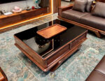 Sofa gỗ óc chó mã SFB-40